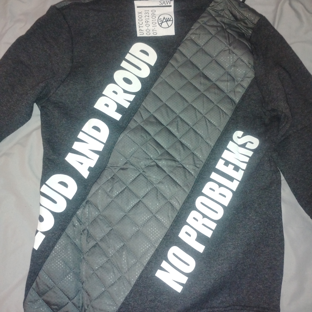 Gray Quilted Men's Jacket